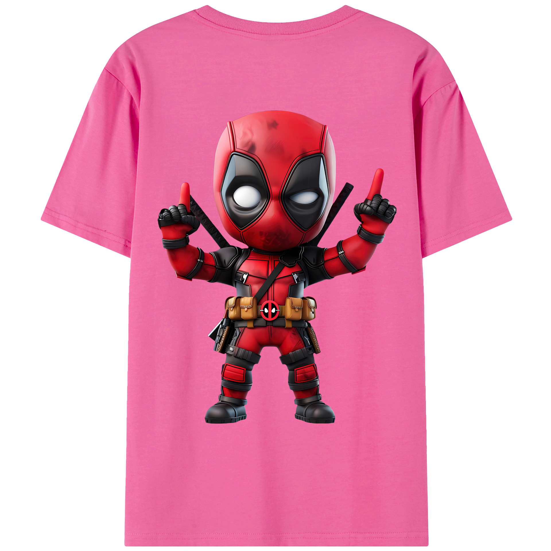 （画像用） Deadpool デッドプール レディース半袖Tシャツ(バックプリント)